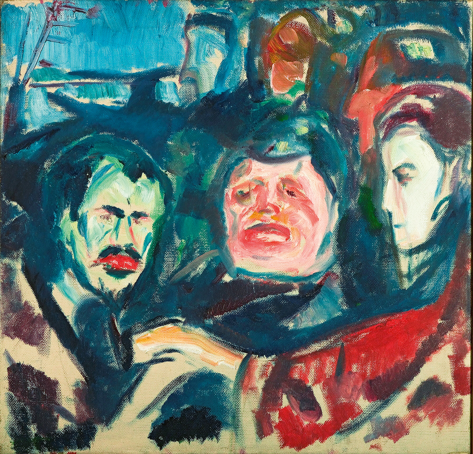 Edvard Munch, Drei Männer, 1927 – 1930 Munchmuseet, Oslo, Foto: Munchmuseet