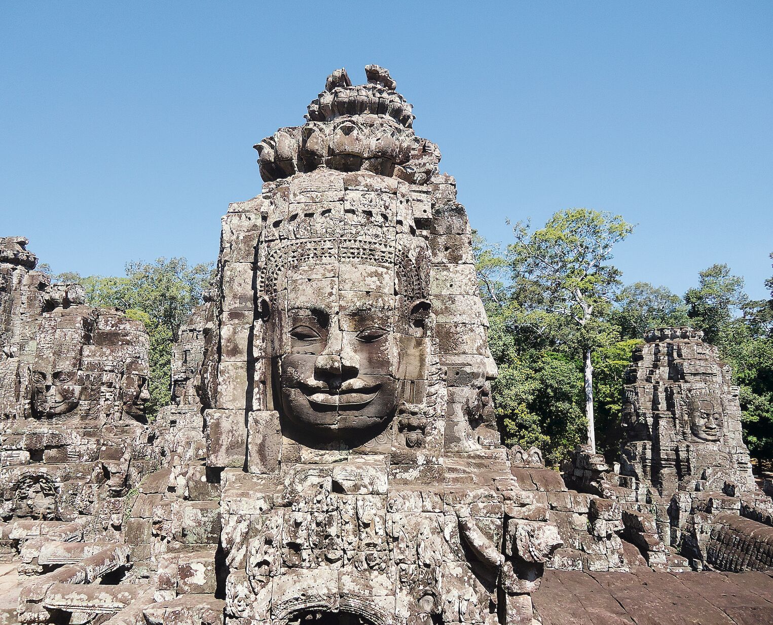 Vue du temple du Bayon