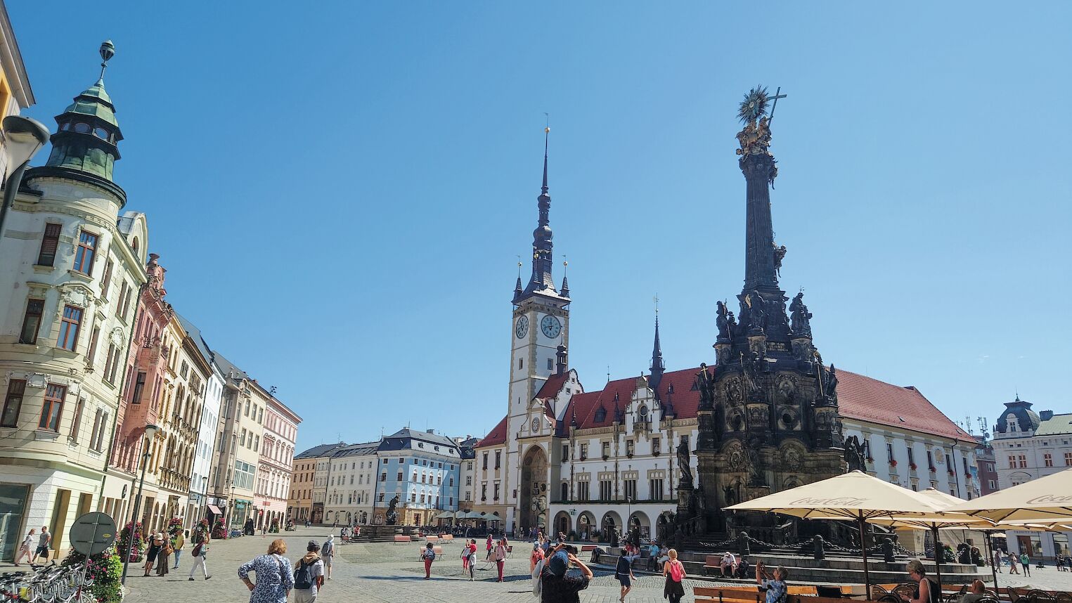 La place principale d’Olomouc, en République tchèque