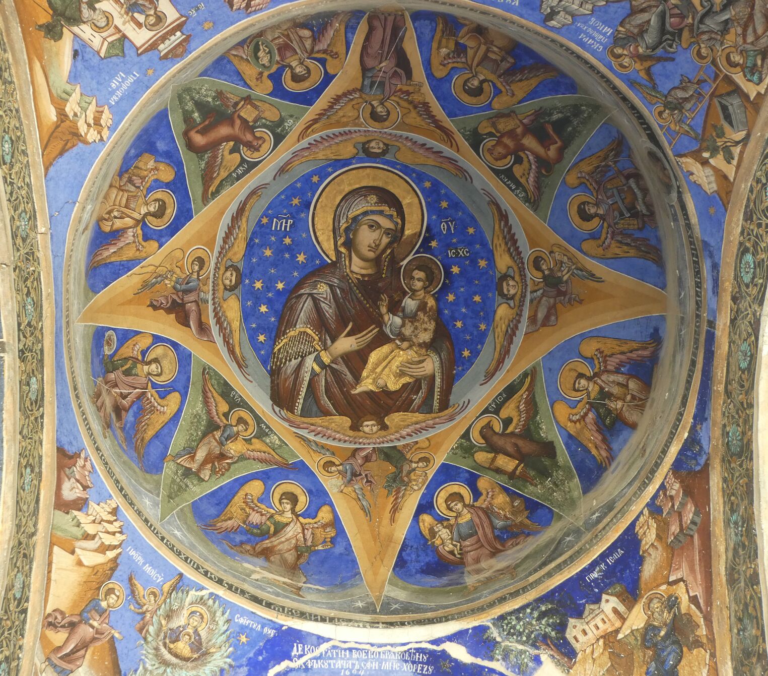 Fresque dans le monastère de Horezu